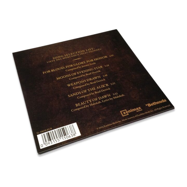 The Elder Scrolls Online - Featured Music Selections (back) The Elder Scrolls Online - Featured Music Selections (back)
