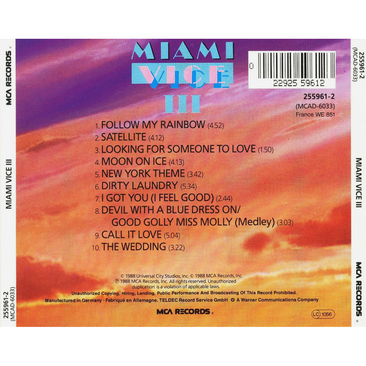 Vice soundtrack. Miami vice Soundtrack.
