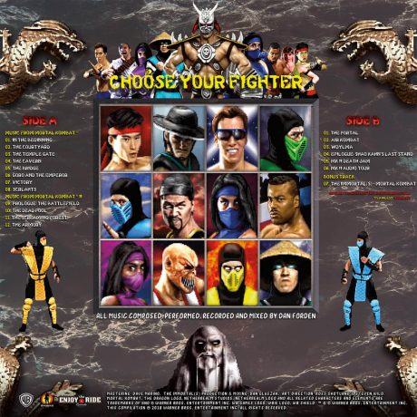 Mortal Kombat 1 and 2 - Music from the Arcade Game Soundtrack [VINYL] (back)
