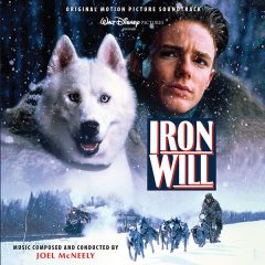 The cover artwork for the Intrada expanded soundtrack CD release for Iron Will (2019)