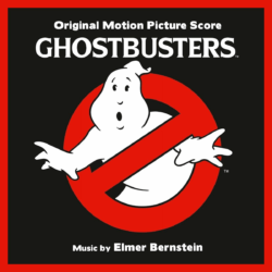 The iconic cover artwork from the Ghostbusters soundtrack (score) album (2019 edition)