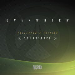 The cover artwork from the collector's edition physical CD soundtrack featuring music from Overwatch (by Blizzard)