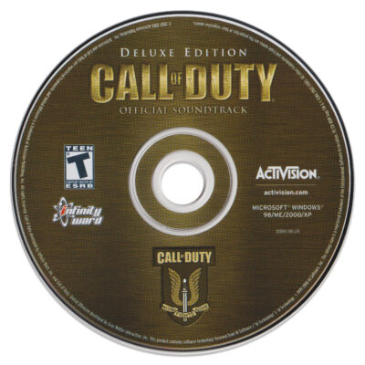 The stand-alone soundtrack CD disc for Call of Duty (music by Michael Giacchino)