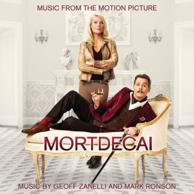 cover artwork for the Mortdecai Soundtrack CD (featuring Gwyneth Paltrow and Johnny Depp