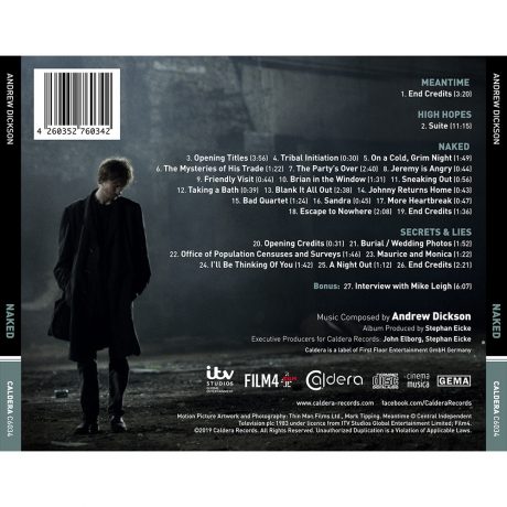 Naked (Mike Leigh) Soundtrack (CD) [back cover] C6034 EAN 4260352760342