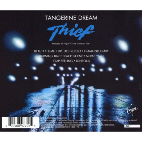 Thief (1981) Soundtrack CD by Tangerine Dream