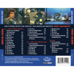First Blood (Rambo) Soundtrack [2xCD] (back cover)