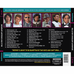 Bill and Ted's Excellent Adventure Soundtrack (CD) ISC 456 [back cover and track listing]