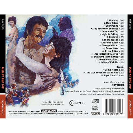 Man at the Top Soundtrack (CD) album cover (back)