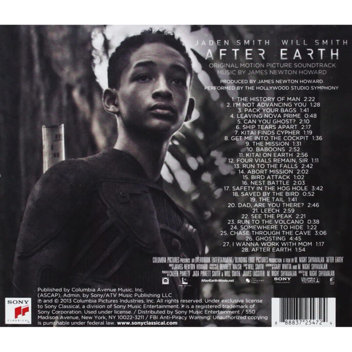 After Earth Soundtrack (CD) After Earth Soundtrack (CD) (track listing back cover)