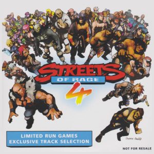 Streets of Rage 4 Limited Run Games Exclusive Track Selection (front cover artwork)