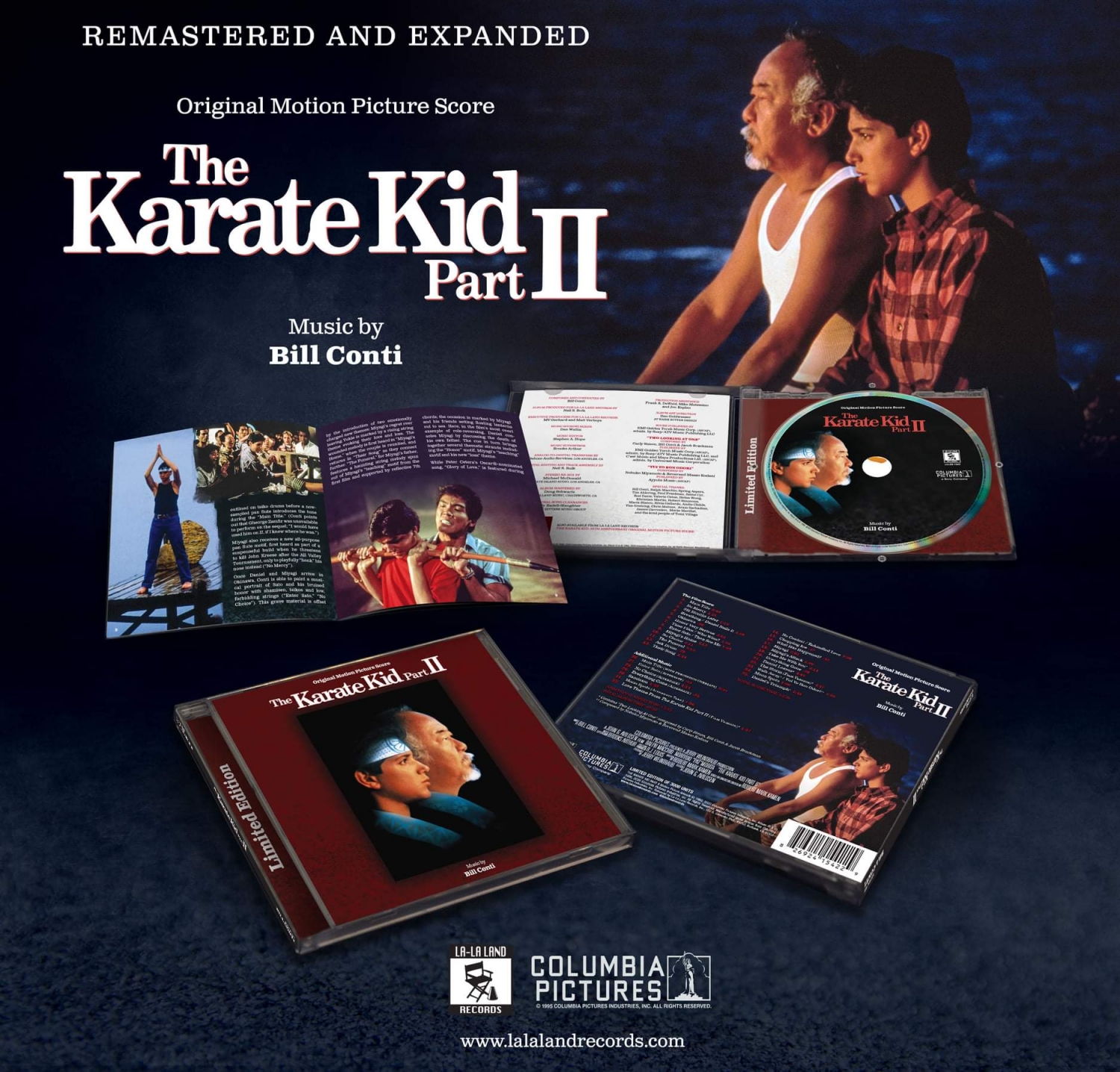 The Karate Kid Part II Original Motion Picture Score Soundtrack CD LLLCD1542 Presentation 