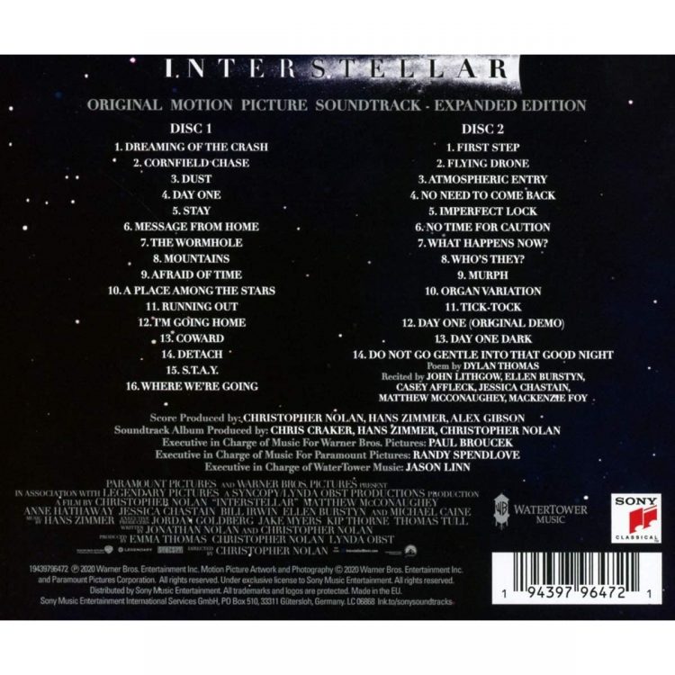 Interstellar [Expanded] [2CD] ⋆ Soundtracks Shop