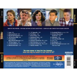 Back To The Future (Original Motion Picture Soundtrack) CD [back cover]