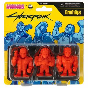 JINX 10630 Cyberpunk 2077 Monos Animals Figures Set (Series 1)