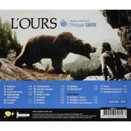 The Bear Soundtrack (CD) [aka L’Ours Bande Originale du Film de Jean-Jacques Annaud]