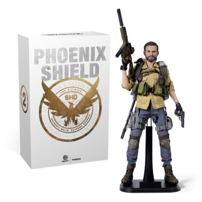 Tom Clancy's The Division 2: Brian Johnson Articulated Figure (and packaging) from the exclusive Phoenix Shield Edition