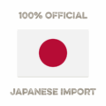 This is a 100% official product - imported from Japan! (logo featuring the national flag of Japan)
