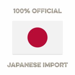 This is a 100% official product - imported from Japan! (logo featuring the national flag of Japan)