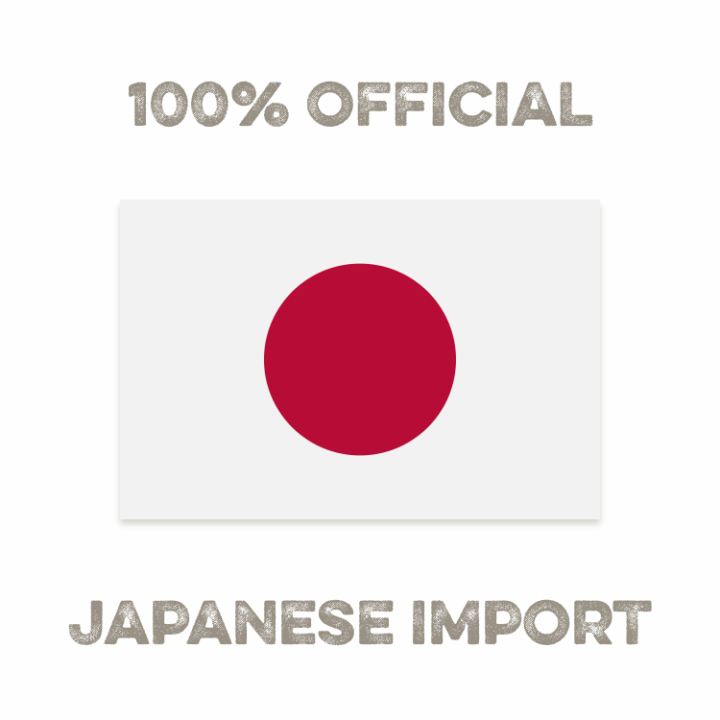 This is a 100% official product - imported from Japan! This is a 100% official product - imported from Japan! (logo featuring the national flag of Japan)