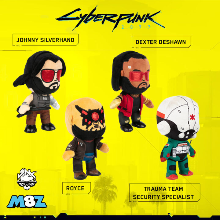 The Cyberpunk 2077 M8Z Plush Toys Range (by Jinx) The Cyberpunk 2077 M8Z Plush Toys Range (by Jinx)