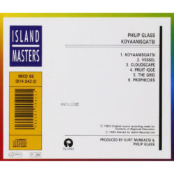 Koyaanisqatsi Soundtrack (CD) [back cover]