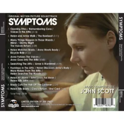 Symptoms (1974) Soundtrack [CD] (back cover artwork)