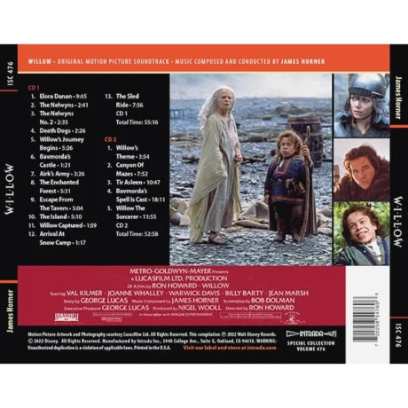 Willow (1988) Original Motion Picture Soundtrack (2xCD) [back]