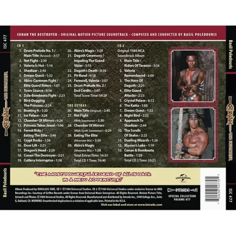 Conan the Destroyer (1984) Soundtrack [2xCD]