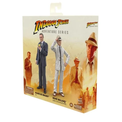 Marcus Brody and René Belloq Action Figures (packaging image)