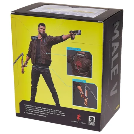 Male V PVC 24cm Statue (Cyberpunk 2077) [back view] 0761568006421 [box (back)]