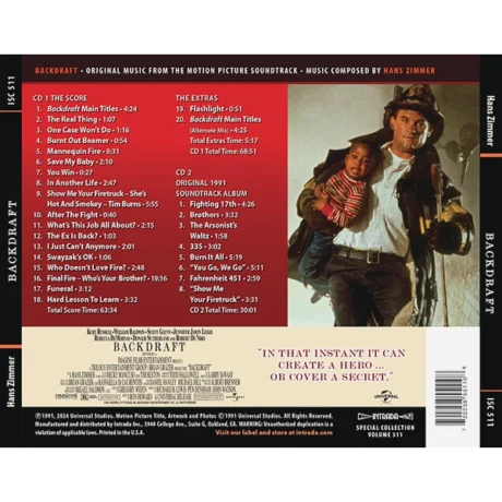 Backdraft (1991) Expanded Motion Picture Soundtrack Score [2xCD]