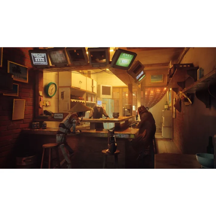 A screenshot from the video game "Stray" (PS5 edition) A screenshot from the video game "Stray" (PS5 edition)