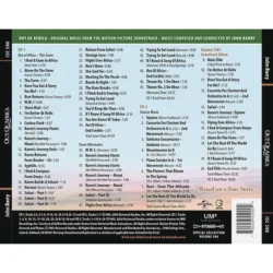 Out of Africa (1985) Expanded Soundtrack Score [2xCD] ISC 500 720258550002 [back cover]