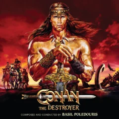 Conan the Destroyer (1984) Original Motion Picture Soundtrack [2xCD] (album front cover design)