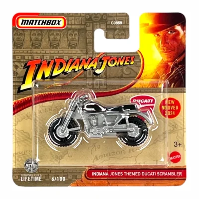 Indiana Jones themed Ducati Scrambler (Matchbox) C0859 027084086263