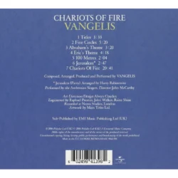 Chariots of Fire (1981) 25th Anniversary Remastered Edition [CD] [back cover]